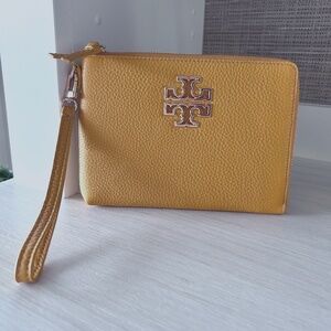 Tory Burch Yellow Wristlet